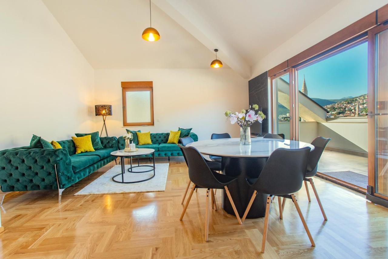 Daire Sky Penthouse Old Bridge With Sauna And Jacuzzi Mostar